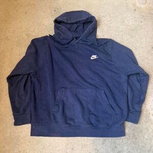 Blank Nike Hoodie - Navy